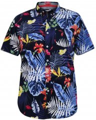 D555 TOBY Multi Colour Hawaiian AO Print Shirt