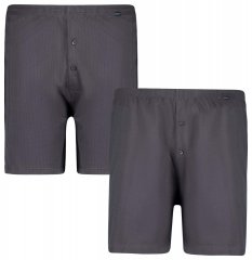 Adamo 129602 Boxershorts 2-pak Mørkegrå