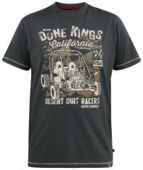 D555 BENNETT Dune Kings Buggy Printed Crew Neck T-Shirt Khaki