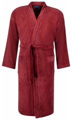 Adamo 149014 Morgenkåbe i velour Bordeaux