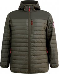 D555 Northfield Hybrid softshelljakke med hætte khaki
