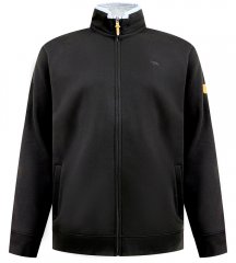 D555 Johnson Fleece Zip Through Sweatshirt with Chest Embroidery