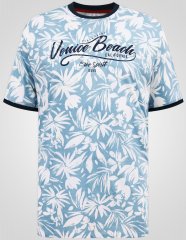 D555 Shoreham AO T-shirt med Venice Beach tryk Blå
