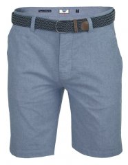 D555 Tiger Stretch Oxford Chino Shorts With Belt