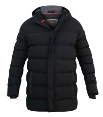 D555 Grove Quilted Parka Jacket Black