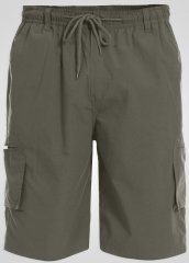 D555 Nick Cargoshorts med elastisk talje Khaki