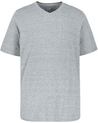JP1880 702415 T-shirt med V-hals Gråmeleret