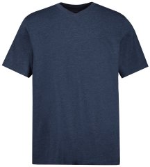 JP1880 702415 T-shirt med V-hals Mellemblå meleret