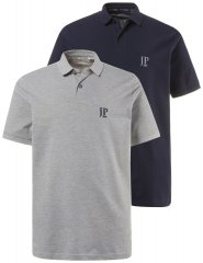 JP1880 704317 Poloshirt 2-pak Mørkeblå/Gråmeleret
