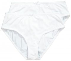 Ulla Popken 781658 Trusser 2-pak Hvid