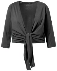 Ulla Popken 794514 Jerseybolero med bindebånd Antracit