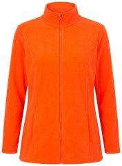 Ulla Popken 796970 Let fleecejakke Orangerød
