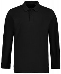 JP1880 799230 Langærmet poloshirt Sort