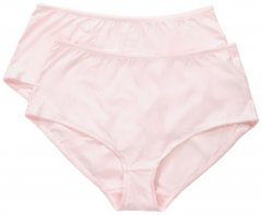 Ulla Popken 800279 Stribede trusser 2-pak Rosa