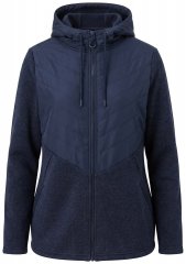 Ulla Popken 800400 Fleeceforet jakke Mørkeblå