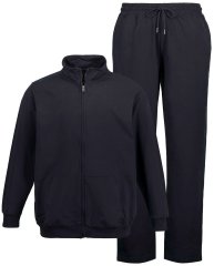 JP1880 802933 Sweatsæt med jakke og bukser Mørkeblå
