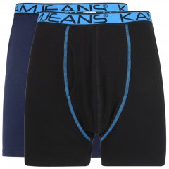 Kam Jeans Boxershorts Sort og Mørkeblå 2-Pak