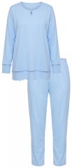 Ulla Popken 810592 Pyjamas med blonde Lyseblå
