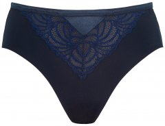Ulla Popken 811602 Trusser med blonde Mørkeblå