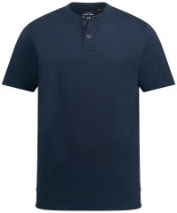 JP1880 818628 Henley-shirt med maveform Mørkeblå