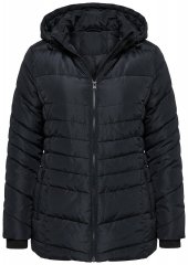 Ulla Popken 820889 Vatteret frakke Sort