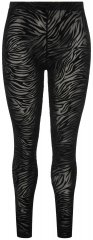 Ulla Popken 822286 Dyreprintede strømpeleggings Sort