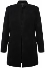 Ulla Popken 823318 Blazer med høj krave Sort