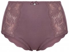 Ulla Popken 825788 Trusser med høj talje og blonde Brun