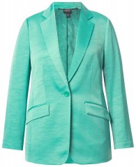 Ulla Popken 826161 Struktureret blazer Grøn