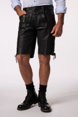 JP1880 831257 Skindshorts i nappa Sort