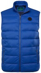 Boston Park 460 Quiltet vest med ståkrave Blå
