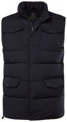 JP1880 834648 Quiltet vest med ståkrave Mørkeblå