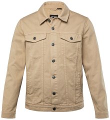 Men+ 446 Denimjakke med brystlommer Sand
