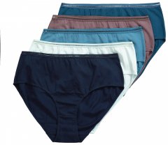 Ulla Popken 835618 Trusser 5-pak Benhvid