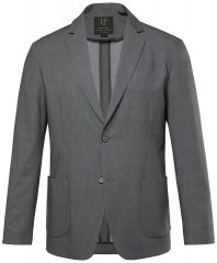 JP1880 Rimini Flexnamic Stribet jerseyblazer Koksgrå