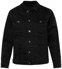 JP1880 836791 Denimjakke med fire lommer Sort