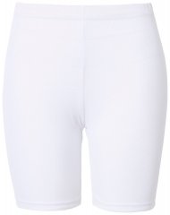 Ulla Popken 836805 Prikkede antigniv-shorts Hvid
