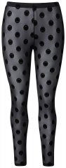 Ulla Popken 837949 Mønstrede strømpeleggings Sort
