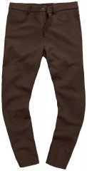 JP1880 New York Flexnamic Jerseybukser med fem lommer Mørkebrun