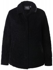 Ulla Popken 843244 Velourjakke Sort