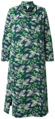 Ulla Popken 843496 Mønstret sweatkjole Koral