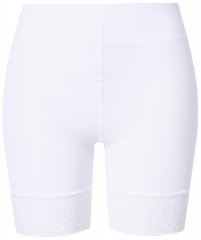 Ulla Popken 845319 Antigniv-shorts med blonde Hvid
