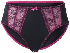 Ulla Popken 845885 Blomstrede trusser med blonde Rosa