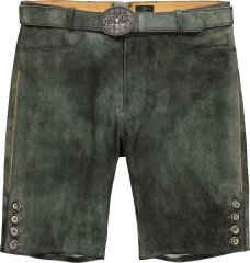 JP1880 846895 Bermudashorts i gederuskind Mørk oliven