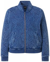 Ulla Popken 847035 Quiltet jakke Denimblå