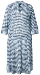 Ulla Popken 847643 Stribet jerseykjole Mørkeblå