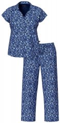 Ulla Popken 849144 Dyreprintet pyjamas Mørkeblå