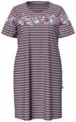 Ulla Popken 850401 Blomstret natkjole Brun