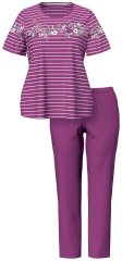 Ulla Popken 850403 Blomstret pyjamas Violet