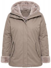 Ulla Popken 850509 Jakke i kunstpels Taupe